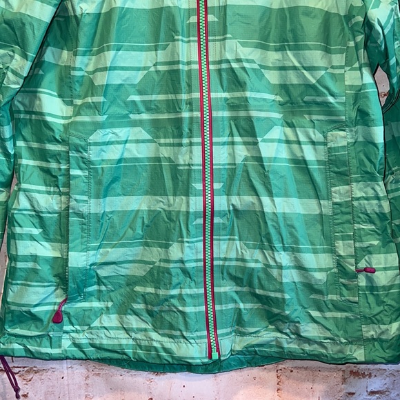 Mountain hardwear rain jacket shell green full zip READ water resistant small - Picture 4 of 15